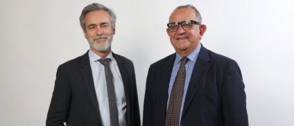 De gauche à droite : Jean-Baptiste DESANLIS nouveau Directeur général et Paul-François ARRIGHI Président d'Immobilière Atlantic Aménagement